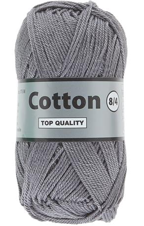 Lammy Cotton 8/4 i grå - Perfekt til strik og hækling!