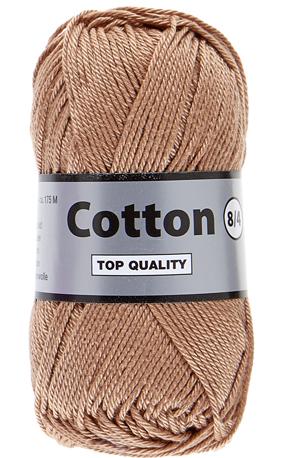 Lammy Cotton 8/4 - Lysebrun Garn til Strikning og Hækling