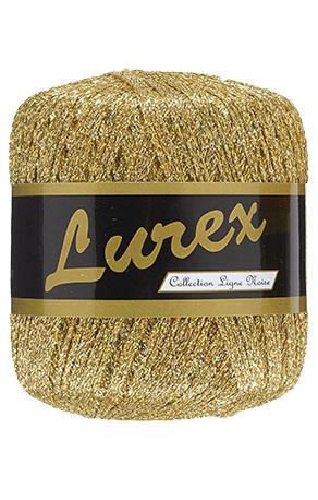 Guld Lurex Glimmergarn - Effektgarn til Strikning og Hækling