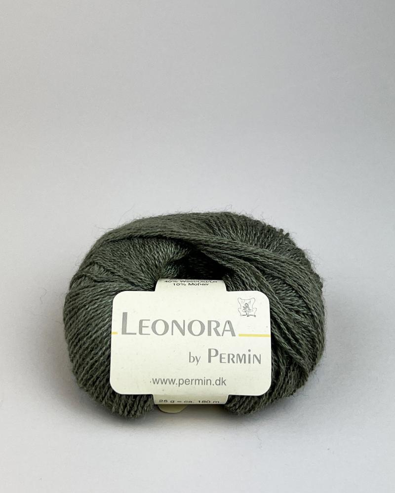 Leonora by Permin - Luksusgarn i Mørk Army 25g