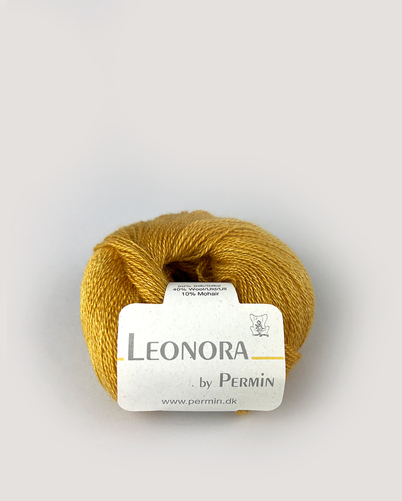 Leonora by Permin - Luksus Garn i Sennepsgul - 25g