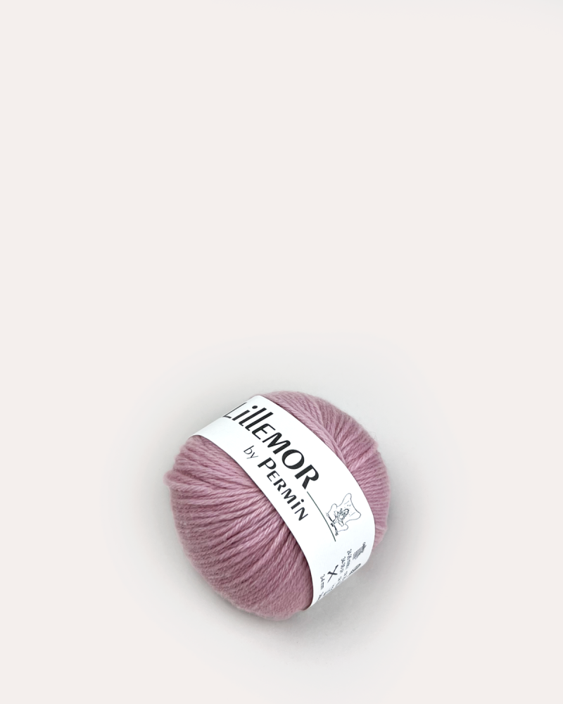 Lillemor Økologisk Garn i Pink - 25g Håndfarvet Merinould