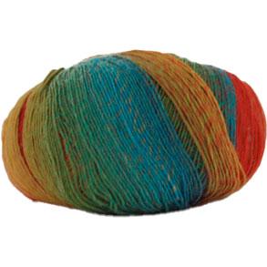 Hjertegarn Long Colors - Blødt uldgarn i Fv 19 Flerfarvet