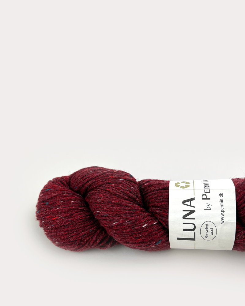 Luna by Permin Garn - Rød 08 - 100% Genanvendt Uld