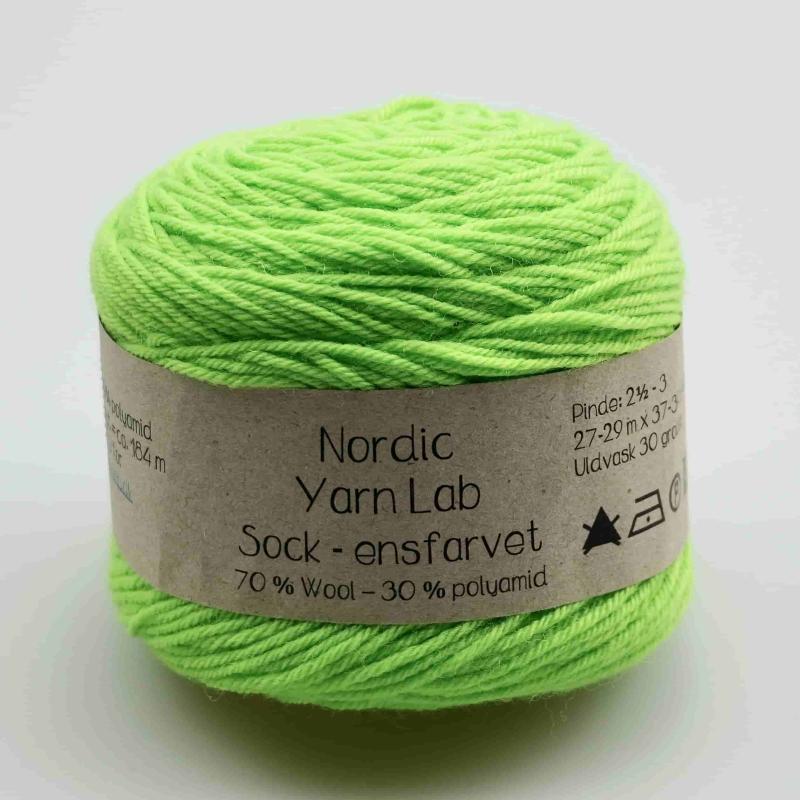 Neon Grøn Strømpegarn 531 - Perfekt til Strømper!