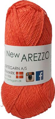 Ny Arezzo Hjertegarn - Mørk Orange Bambus- og Hørgarn