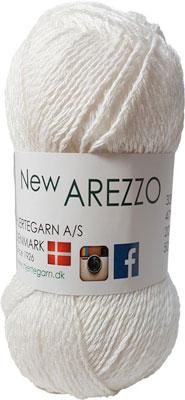 Ny Arezzo Hjertegarn – Blødt Bambus- og Hørgarn i Hvid