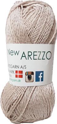 Ny Arezzo Hjertegarn – Blødt Bambus- og Hørgarn i Sand