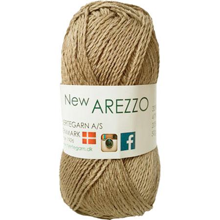 Ny Arezzo Hjertegarn - Blødt Bambus- og Hørgarn i Kaki
