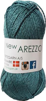 Ny Arezzo Hjertegarn - Blødt Bambus- og Hørgarn - Petrol Blå