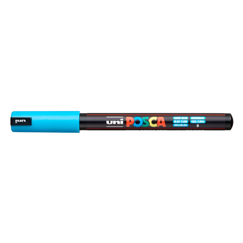 Posca Tus - PC-1MR - 0,7 mm Lyseblå - Kreativ DIY