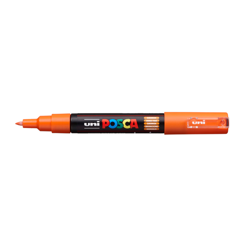 Posca PC-1M 0,7-1mm Orange - Kreativ Tus til Stenmaling