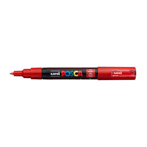 Posca PC-1M 0,7 - 1mm Rød Tus til Kreativitet