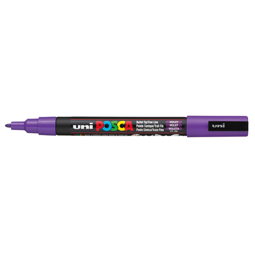 Posca Tusser PC-3M 0,9-1,3 mm - Violet 1 stk - Kreativ DIY