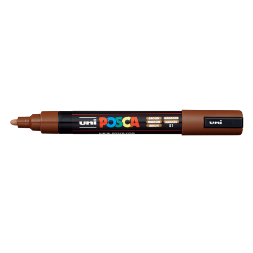 Uni Posca Tusser PC-5M 1 stk - Brun 21 til Kreativ DIY