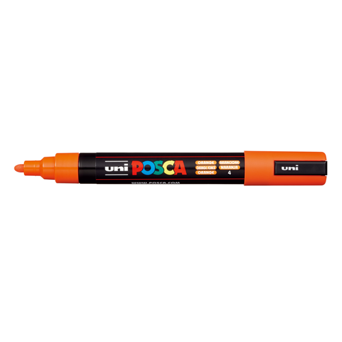 Uni Posca Tusser PC-5M 1 stk - Orange 4 til Kreativ DIY