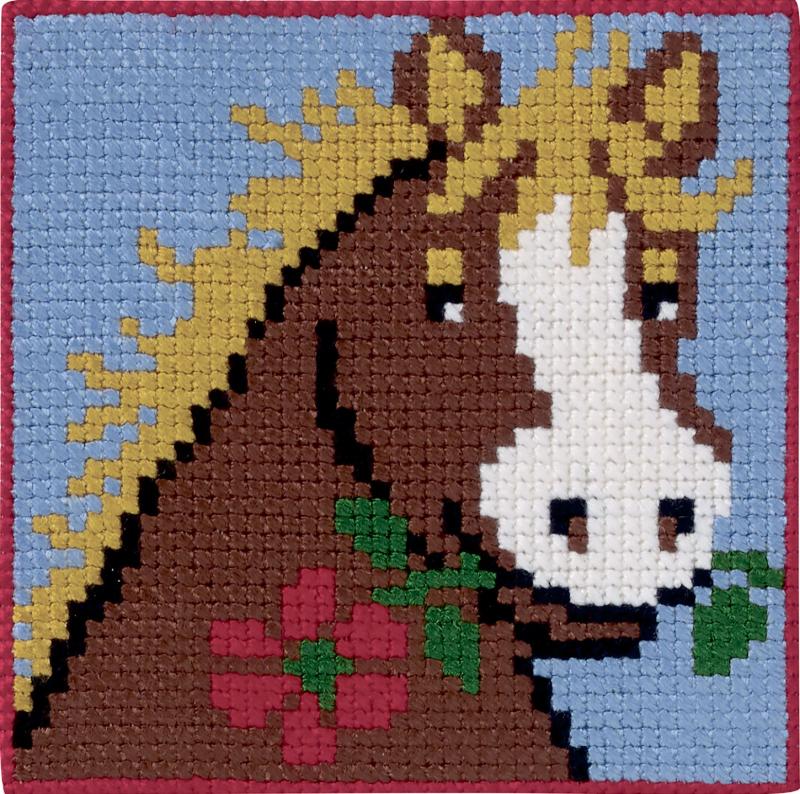 Permin Broderi - Broderikit til Børn med Hest 9313