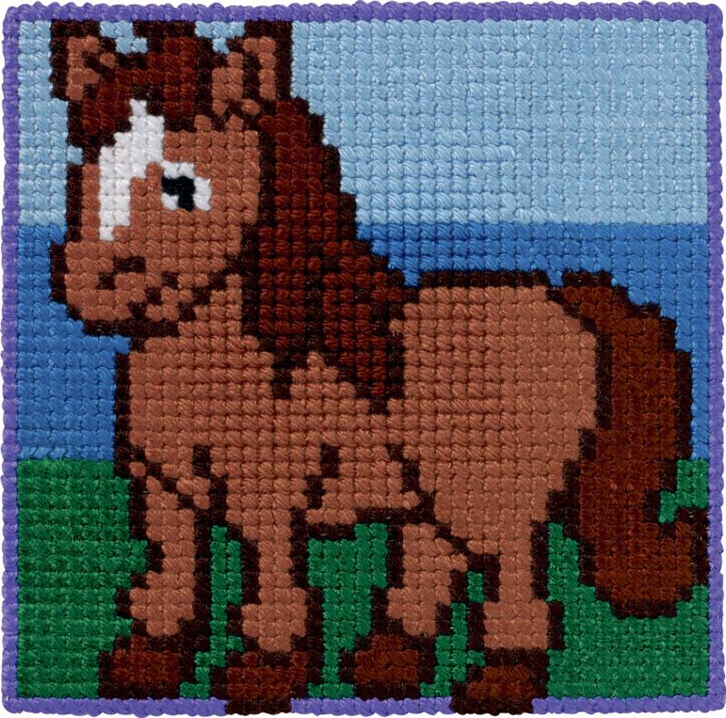 Permin Broderi - Broderikit til Børn med Pony 9352