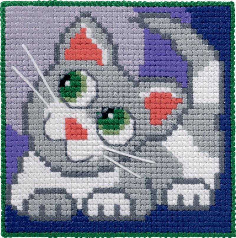 Permin Broderi - Broderikit til Børn med Kat 9354