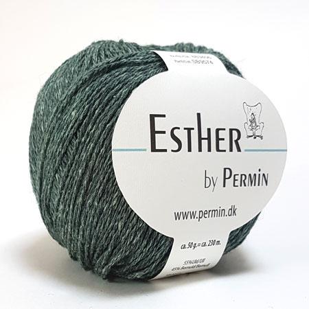 Permin Esther Garn - Farve 883406 Grøn til kreative projekter