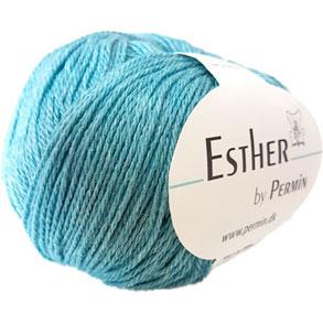 Permin Esther Garn - Aqua Grøn, Fv 883423 - Fantastisk Kvalitet