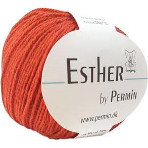 Permin Esther Garn - Mørk Orange 883427 på tilbud!