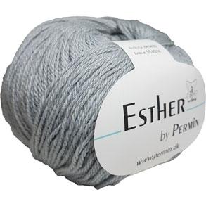 Permin Esther Garn - Muse Grå, Fv 883433, Uld & Bomuld