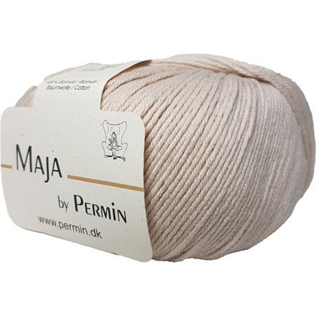 Maja Permin 100% Bomuldsgarn - Beige, kreativt valg!