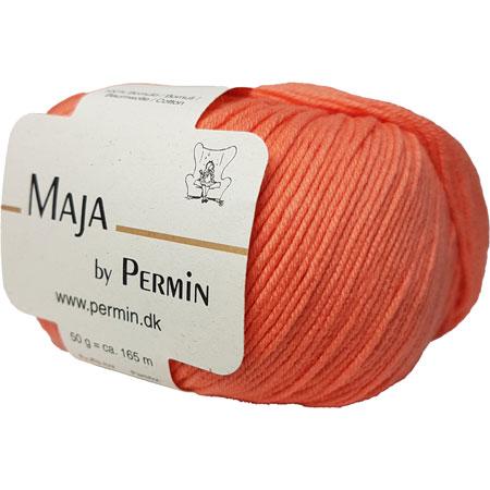 Maja Permin 100% Bomuldsgarn - Koral Farve 880356