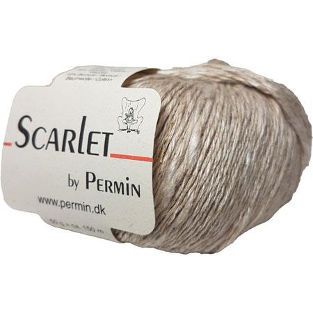 Scarlet Permin Hør Garn - Hørfarvet Fv 888004 Tilbud!