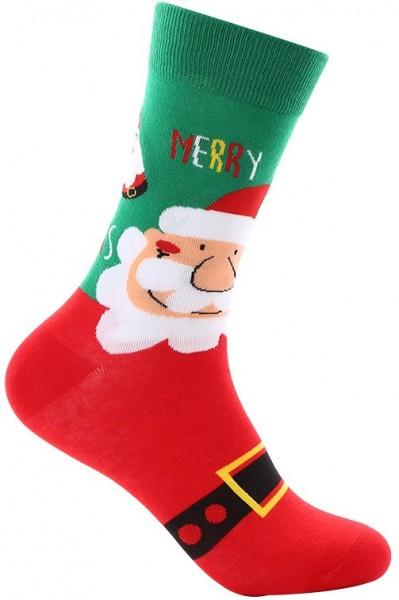 Sjove julestrømper med julemand - perfekt til festlige lejligheder!