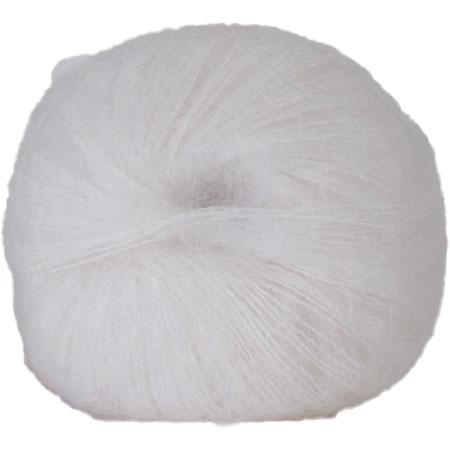 Hjertegarn Silk Kid Mohair Garn - Farve 1001 Hvid