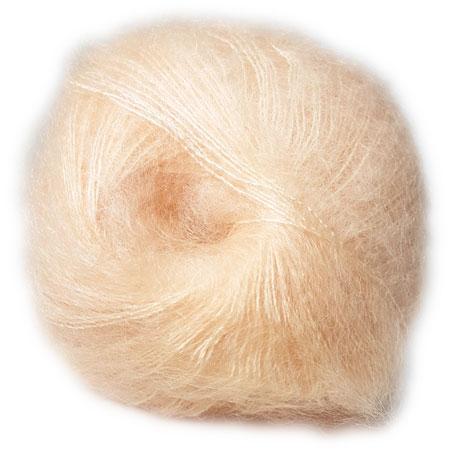 Hjertegarn Silk Kid Mohair Garn - Lys Pudder 1019