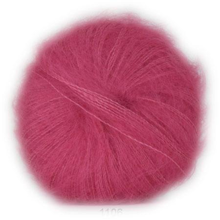 Hjertegarn Silk Kid Mohair - Lys Pink 1106 på tilbud!