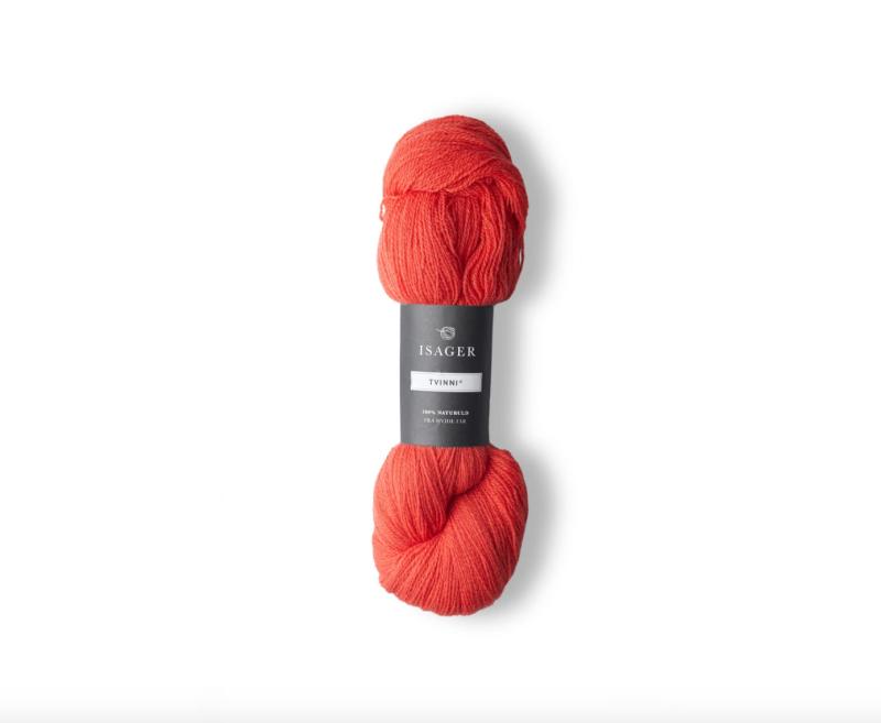 Isager Tvinni 28 - 50g Merinould i Orange