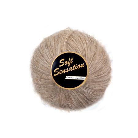 Lammy Soft Sensation Garn 791 i Beige - Blød Mohair Kvalitet