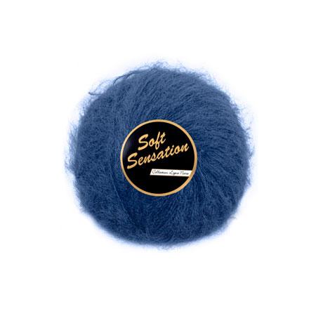 Lammy Soft Sensation Garn 890 i Blå – Blød Mohair Lignende