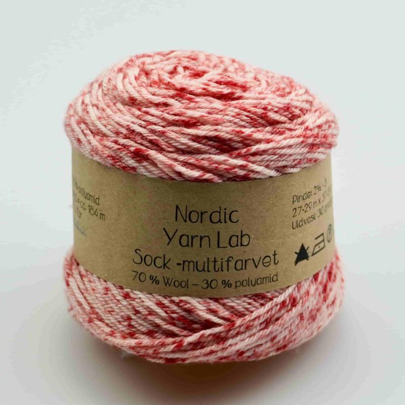 Strømpegarn Sock Truttifrutti 116 fra Nordic Yarn Lab