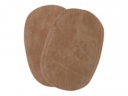 Albuelapper i Imiteret Ruskind – Beige 10x15cm, 2 stk.