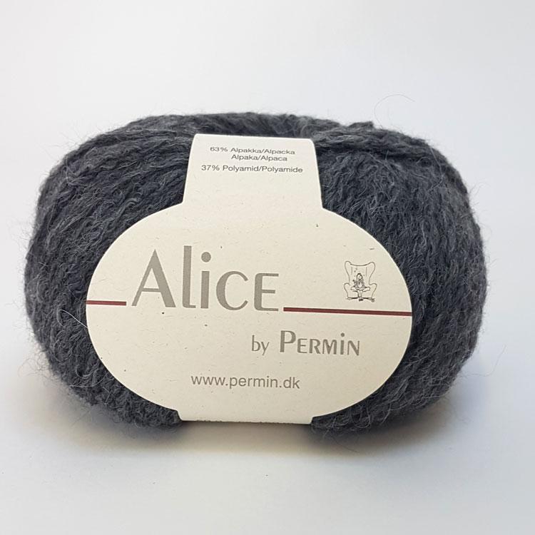 Alice Permin - Alpaca Uldgarn - Farve 07 Grå