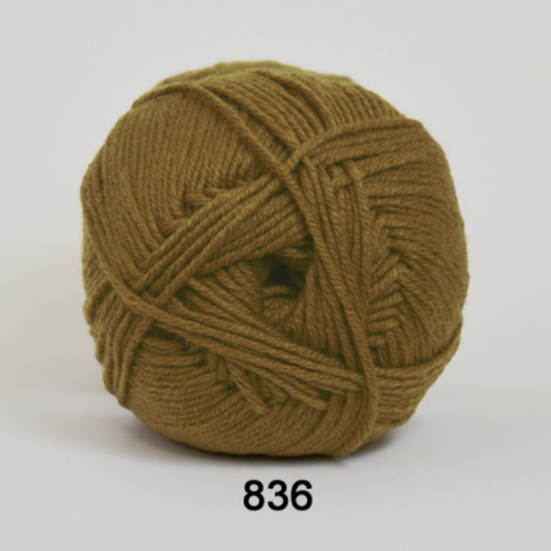 All Seasons Oliven Garn 50 g - Nr. 836 fra Niah Design