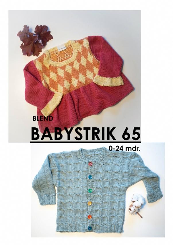 Strikkehæfte - Babystrik 65 med Kløfri Garn Blend