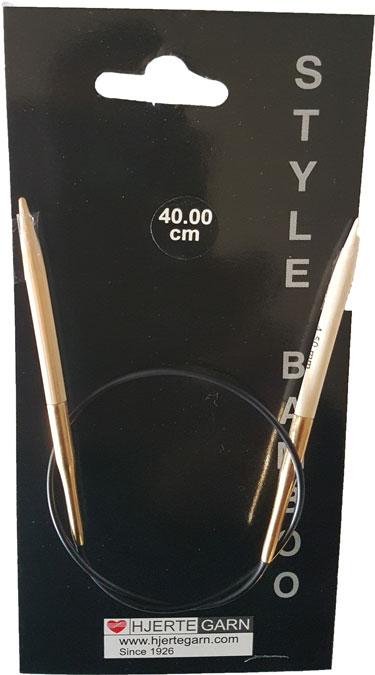 Bambus Rundpinde 40 cm - Komfortabel Strikning