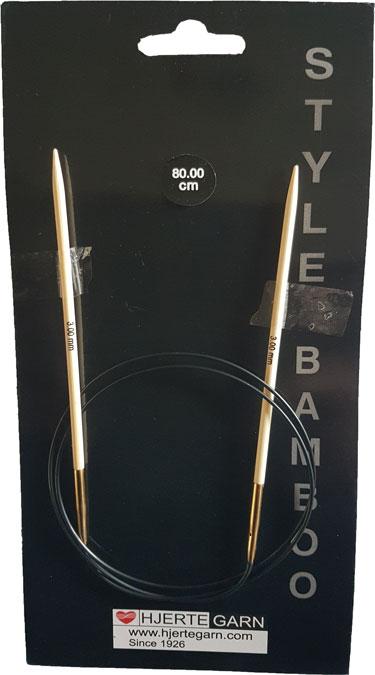 Bambus Rundpinde 80 cm - Ideelle til strikkeprojekter
