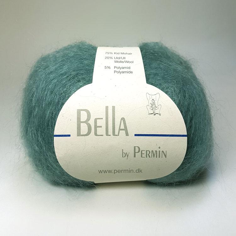 Bella Permin Mohairgarn - Patina Grøn, eksklusiv kvalitet
