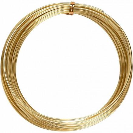 Bonzaitråd Alu Wire Guld 2mm 10m - Kreativ DIY!