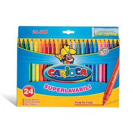 Carioca Tuscher 24 Ass. Farver 2,8mm - Kreativ Tegning