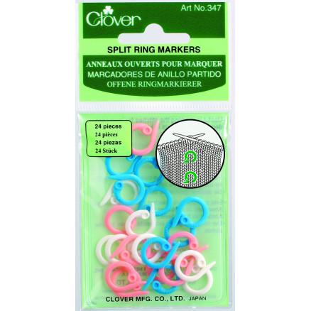 Clover Maskemarkører Split - 24 Ass. Farver til Strik