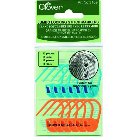 Clover Maskemarkører - 12 stk. i orange og blå