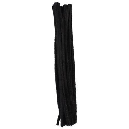 Craft Line Piberenser Sort 6mm 30cm - 25 stk til kreativ leg